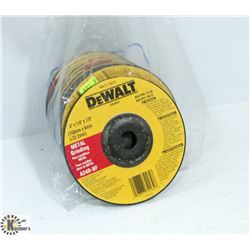 BAG OF 10 DEWALT 8" X 1/4" X 7/8" METAL GRINDING