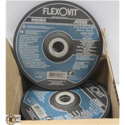 8 FLEXOVIT 7" X 1/4" X 7/8" GRINDING WHEELS WITH