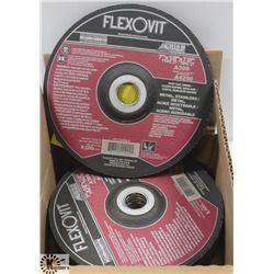 10 FLEXOVIT 7" X 1/8" X 7/8" GRINDING WHEELS WITH