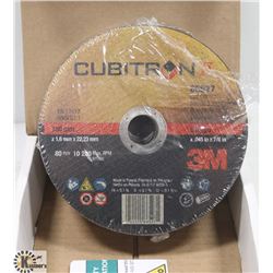 25 3M CUBITRON 6" X .045" X 7/8" CUT OFF WHEELS