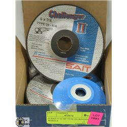 25 SAIT 5" X 7/8" TYPE 29 GRINDING WHEELS