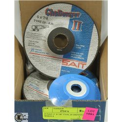 25 SAIT 5" X 7/8" TYPE 29 GRINDING WHEELS