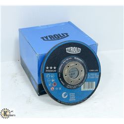 10 TYROLIT 5" X 9/32" X 7/8" GRINDING WHEELS