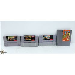 4 NINTENDO GAMES DONKEY KONG 1-2-3 GHOST SOUL