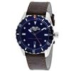 Image 5 : ARMANI EXCHANGE BLUE DIAL BROWN LEATHER BAND WATCH