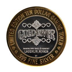 .999 Fine Silver Gold River Laughlin, Nevada $10 Limited Edition Gaming Token