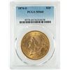 Image 1 : 1876-S $20 Liberty Head Double Eagle Gold Coin PCGS MS60