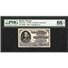 Image 1 : 1893 World's Columbian Exposition Ticket Franklin PMG Gem Uncirculated 66EPQ