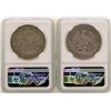 Image 2 : Lot of (2) 1899 Mexico Pesos Silver Coins NGC Graded AU Details