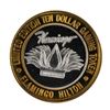 Image 2 : .999 Fine Silver Flamingo Casino Laughlin, NV $10 Limited Edition Gaming Token