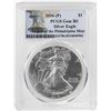 Image 1 : 2016-P $1 American Silver Eagle Coin PCGS Gem BU Struck at the Philadelphia Mint