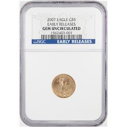2007 $5 American Gold Eagle Coin NGC Gem Uncirculated Early Releases