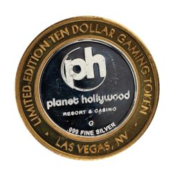 .999 Silver Planet Hollywood Casino Las Vegas $10 Limited Edition Casino Gaming Token