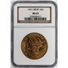 Image 1 : 1907 $20 Liberty Head Double Eagle Gold Coin NGC MS63