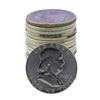 Image 1 : Roll of (20) 1957 Brilliant Uncirculated Franklin Half Dollar Coins