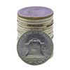 Image 2 : Roll of (20) 1957 Brilliant Uncirculated Franklin Half Dollar Coins