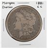 Image 1 : 1881-CC $1 Morgan Silver Dollar Coin