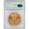 Image 1 : 1924 $20 St. Gaudens Double Eagle Gold Coin PCGS MS62 CAC