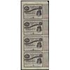 Image 1 : Uncut Sheet of (4) State of Louisiana Baby Bond Obsolete Notes