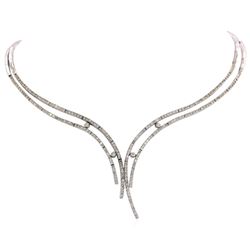 18KT White Gold 2.40 ctw Diamond Necklace