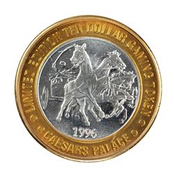 .999 Silver Caesars Palace Las Vegas, Nevada $10 Casino Limited Edition Gaming Token