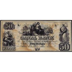 1800's $50 Canal Bank New Orleans, LA Obsolete Banknote