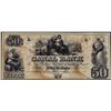 Image 1 : 1800's $50 Canal Bank New Orleans, LA Obsolete Banknote