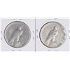 Image 2 : Lot of (2) 1934-S $1 Peace Silver Dollar Coins