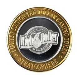 .999 Silver Stratosphere Las Vegas, Nevada $10 Casino Limited Edition Gaming Token