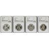 Image 1 : Lot of 1959-1962 Proof Franklin Half Dollar Coins NGC PF67