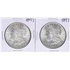 Image 1 : Lot of (2) 1897 $1 Morgan Silver Dollar Coins