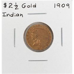 1909 $2 1/2 Indian Head Quarter Eagle Gold Coin