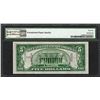 Image 2 : 1934 $5 Hawaii WWII Emergency Issue Federal Reserve Note PMG Gem Uncirculated 66EPQ