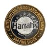 Image 2 : .999 Silver Harrahs Casino Reno Nevada $10 Casino Limited Edition Gaming Token