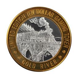 .999 Fine Silver Gold River Laughlin, Nevada $10 Limited Edition Gaming Token