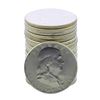 Image 1 : Roll of (20) 1948 Brilliant Uncirculated Franklin Half Dollar Coins