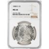 Image 1 : 1888-S $1 Morgan Silver Dollar Coin NGC MS64