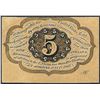 Image 2 : July 17, 1862 First Issue Five Cents Fractional Currency Note