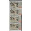 Image 1 : Uncut Sheet of (4) State of Louisiana Baby Bond Obsolete Notes