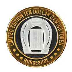.999 Silver Binions Horseshoe $10 Casino Limited Edition Gaming Token