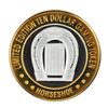 Image 1 : .999 Silver Binions Horseshoe $10 Casino Limited Edition Gaming Token