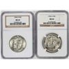 Image 1 : Lot of (2) 1946-D Walking Liberty Half Dollar Coins NGC MS65