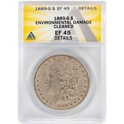 1889-S $1 Morgan Silver Dollar Coin ANACS XF45 Details