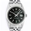 Image 1 : Rolex Mens Stainless Steel 36MM Black Index 36MM Datejust Wristwatch