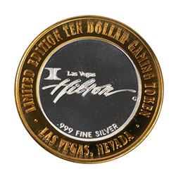 .999 Silver Hilton Las Vegas, Nevada $10 Casino Limited Edition Gaming Token