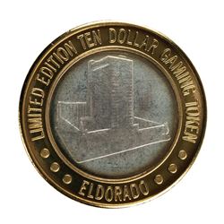 .999 Fine Silver Eldorado Reno, Nevada $10 Limited Edition Gaming Token