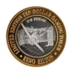 .999 Silver Hilton Reno, Nevada $10 Casino Limited Edition Gaming Token