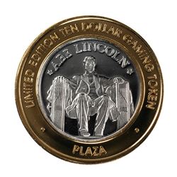 .999 Silver Plaza Las Vegas, NV $10 Casino Limited Edition Gaming Token