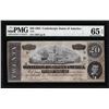 Image 1 : 1864 $20 Confederate States of America Note T-67 PMG Gem Uncirculated 65EPQ