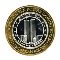 .999 Silver McCarran International Airport Las Vegas, NV $10 Limited Casino Token
